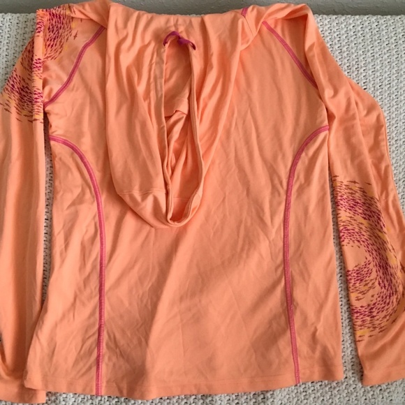 GILLZ UV LONG SLEEVE PEACH  HOOD PERFORMANCE SHIRT, PEACH SIZE LARGE - Picture 5 of 5